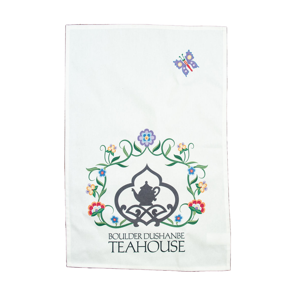 Boulder Dushanbe Teahouse Logo Tea Towel The Boulder Tea Company