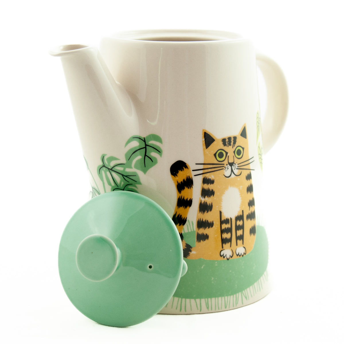 Handmade Ceramic Cat Teapot The Boulder Tea Company