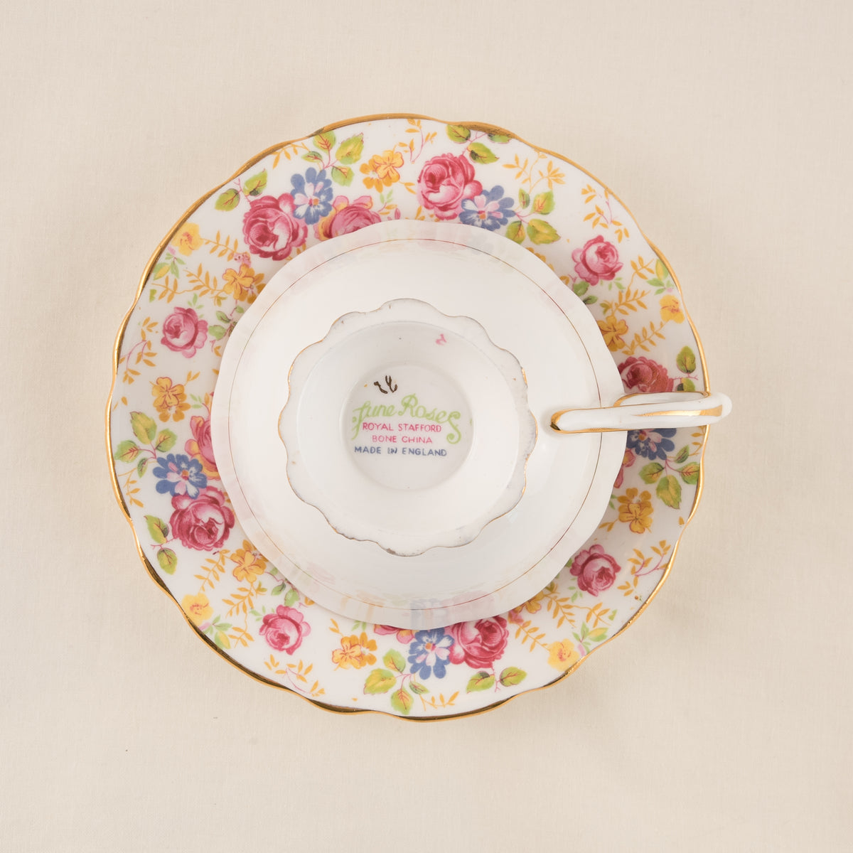 7in Side Plate, Royal Stafford Roses to Remember, No Teacup Or Sauce –  The Vintage Teacup