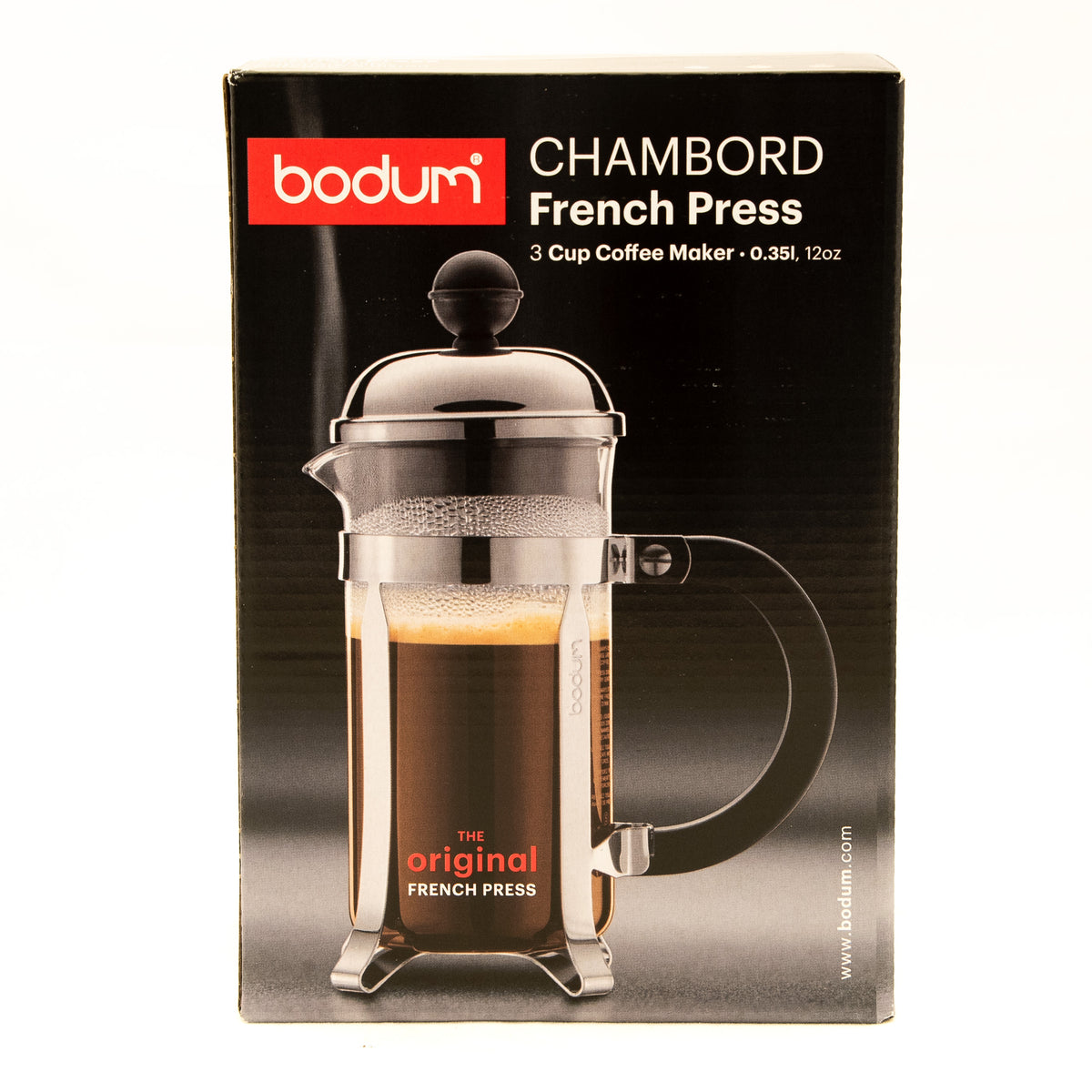 Bodum Chambord French Press Coffee and Tea Maker, 12 Ounce, Chrome