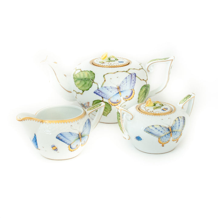 英国製　ポーリーアンナ　ミニチュア　ティーセット Anna Weatherly Porcelain Butterfly Tea Set – The Boulder Tea Company