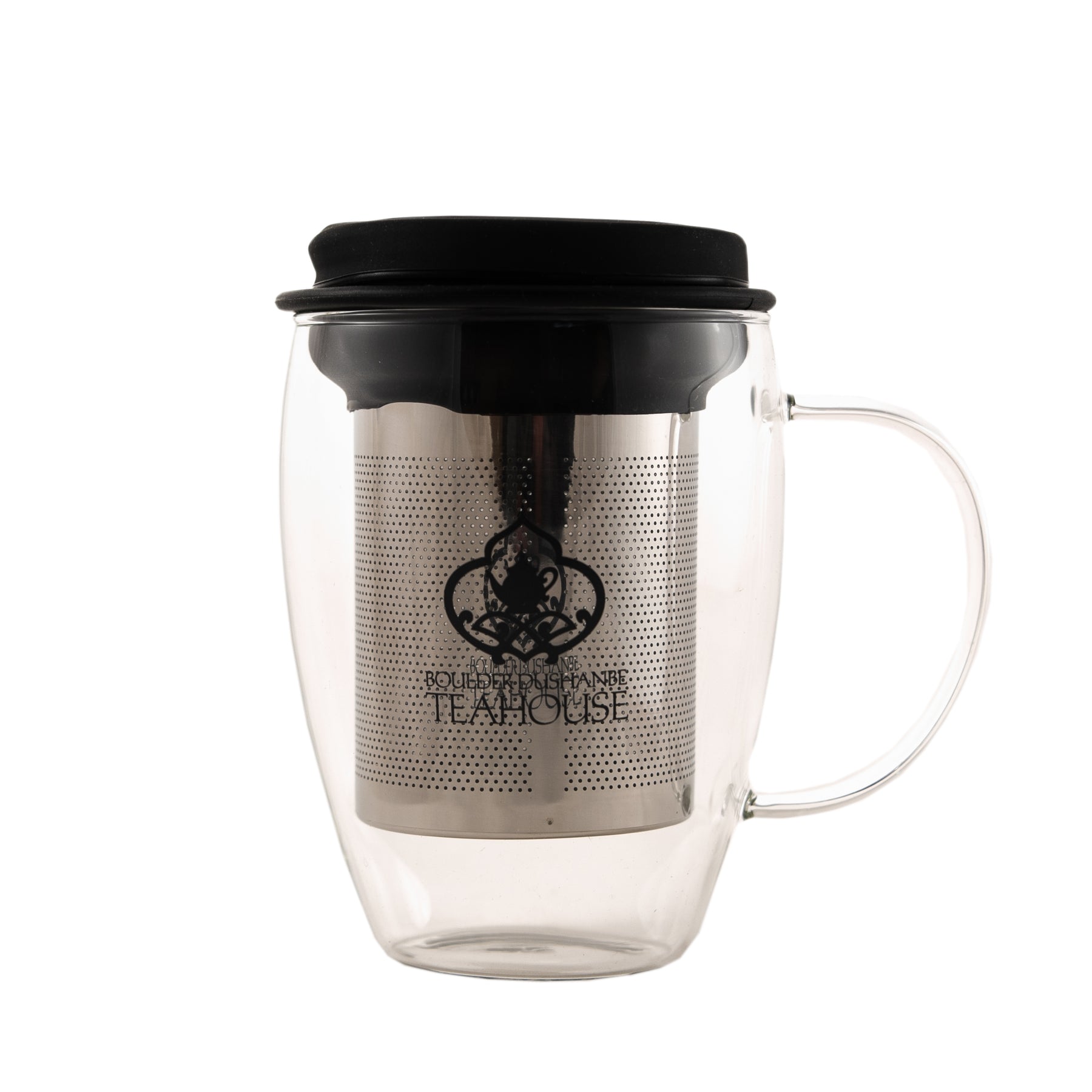 Teahouse Logo Glass Tea Tumbler with Infuser – The Boulder Tea Company